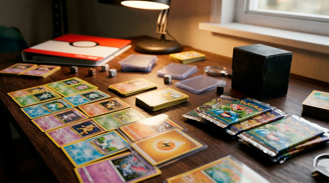 Pokemon trading cards and booster packs collection