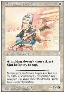 Alert Shu Infantry - Portal Three Kingdoms (Uncommon) [PTK-1]