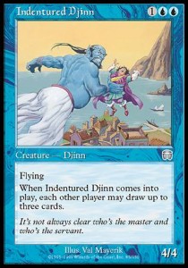 Indentured Djinn - Mercadian Masques (Uncommon) [MMQ-85]