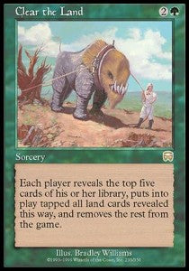 Clear the Land - Mercadian Masques (Rare) [MMQ-235]