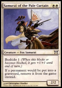 Samurai of the Pale Curtain - Champions of Kamigawa (Uncommon) [CHK-43]