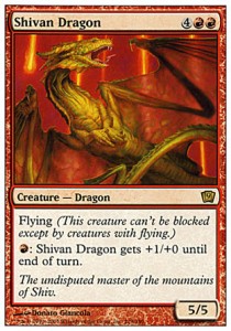 Shivan Dragon - Ninth Edition (Rare) [9ED-219]