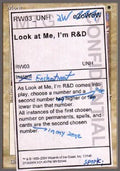 Look at Me, I'm R&D - Unhinged (Rare) [UNH-17]