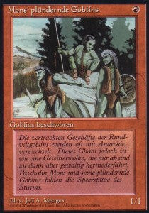 Mons's Goblin Raiders - Foreign Black Bordered (Common) [DTL-166]