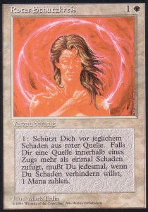 Circle of Protection: Red - Foreign Black Bordered (Common) [DTL-196]