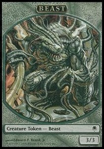 Beast Token (Green 3/3) - Player Rewards Promos (Token) [MPR-45]