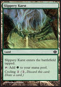 Slippery Karst - Duel Decks: Garruk vs. Liliana (Common) [DDD-26]