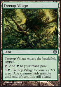 Treetop Village - Duel Decks: Garruk vs. Liliana (Uncommon) [DDD-27]