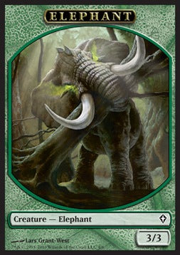 Elephant Token (Green 3/3) - Worldwake (Token) [WWK-T4]