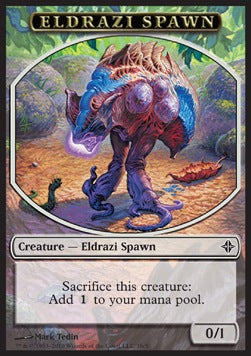 Eldrazi Spawn Token (Colorless 0/1) (V.2) - Rise of the Eldrazi (Token) [ROE-T-1b]