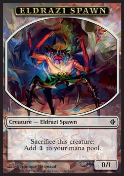Eldrazi Spawn Token (Colorless 0/1) (V.3) - Rise of the Eldrazi (Token) [ROE-T-1c]