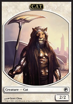 Cat Token (White 2/2) - Scars of Mirrodin (Token) [SOM-T01]