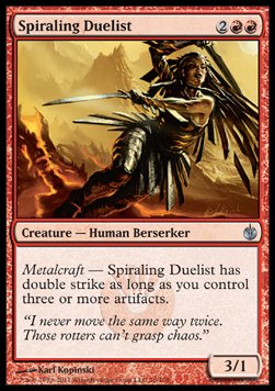 Spiraling Duelist - Mirrodin Besieged (Uncommon) [MBS-76]