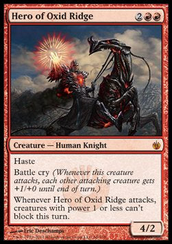 Hero of Oxid Ridge - Mirrodin Besieged (Mythic) [MBS-66]