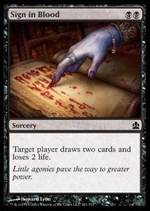 Sign in Blood - Commander (Common) [CMD-101]