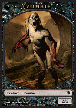 Zombie Token (Black 2/2) (V.1) - Innistrad (Token) [ISD-T7]