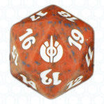 Red Mirrodin Besieged D20 Die - Mirrodin Besieged