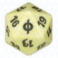 White New Phyrexia D20 Die - New Phyrexia