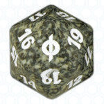 Black New Phyrexia D20 Die - New Phyrexia