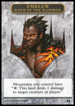 Koth of the Hammer Emblem - Duel Decks: Venser vs. Koth (Token) [DDI-E2]