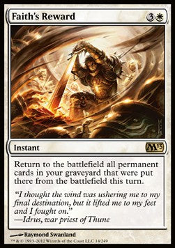 Faith's Reward - Magic 2013 (Rare) [M13-14]