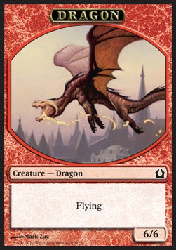 Dragon Token (Red 6/6) - Return to Ravnica (Token) [RTR-T5]