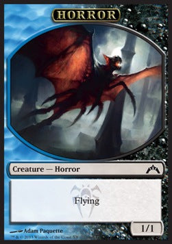 Horror Token (Blue and Black 1/1) - Gatecrash (Token) [GTC-T5]