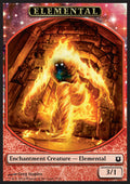 Elemental Token (Red 3/1 Enchantment) - Born of the Gods (Token) [BNG-T7]