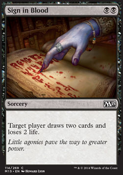 Sign in Blood - Magic 2015 (Common) [M15-114]