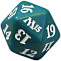 Magic 2015: D20 Die (Green) - Magic 2015