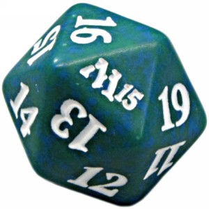 Magic 2015: D20 Die (Green) - Magic 2015