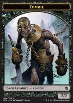 Zombie Token (Black 2/2) - Khans of Tarkir (Token) [KTK-T6]