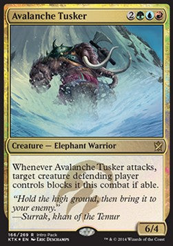 Avalanche Tusker (V.2) - Khans of Tarkir: Promos (Rare) [PKTK-166]