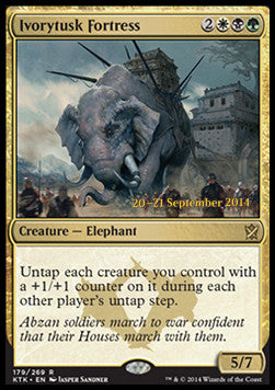 Ivorytusk Fortress (V.1) - Khans of Tarkir: Promos (Rare)