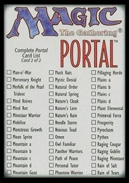 Complete Portal Card List 2 - Portal (Special) [POR-CL02]