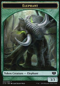 Elephant Token (G 3/3) / Elf Warrior Token (G 1/1) - Commander 2014 (Token) [C14-T 22/24]