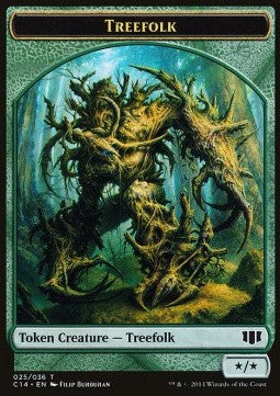Treefolk Token (G */*) / Wolf Token (G 2/2) - Commander 2014 (Token) [C14-T 25/26]