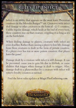 Rules Tip: Infect - Mirrodin Besieged (Tip Card) [MBS-R4]