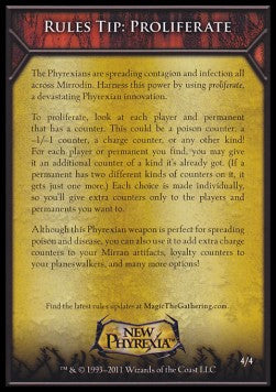 Rules Tip: Proliferate - New Phyrexia (Tip Card) [NPH-R4]