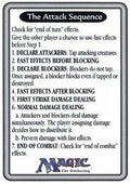 Rules Tip: The Attack Sequence - Introductory Two-Player Set (Tip Card) [IBS-R2]