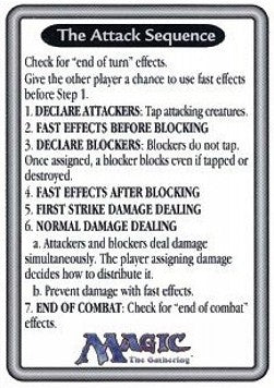 Rules Tip: The Attack Sequence - Introductory Two-Player Set (Tip Card) [IBS-R2]