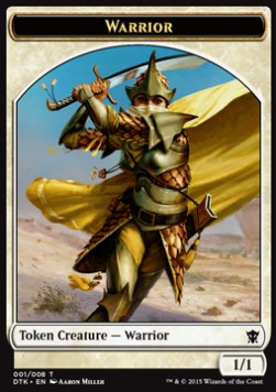 Warrior Token (White 1/1) - Dragons of Tarkir (Token) [DTK-T1]
