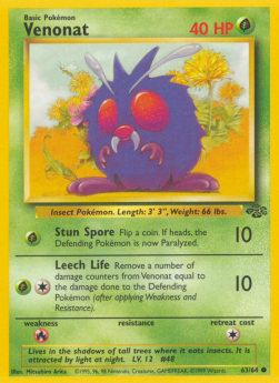 Venonat - Jungle (Common) [JU-63]