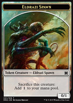 Eldrazi Spawn Token (Colorless 0/1) (V.1) - Modern Masters 2015 (Token) [MM2-T1]