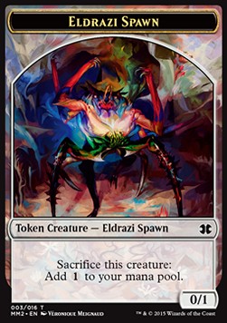 Eldrazi Spawn Token (Colorless 0/1) (V.3) - Modern Masters 2015 (Token) [MM2-T3]