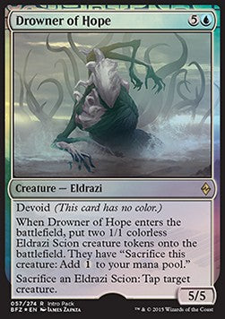 Drowner of Hope (V.1) - Battle for Zendikar: Promos (Rare) [PBFZ-57]