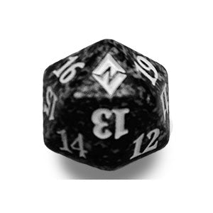 Battle for Zendikar: D20 Die (Black) - Battle for Zendikar