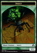 Insect Token (Green 1/1) - Shadows over Innistrad (Token) [SOI-T7]