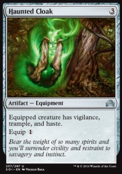 Haunted Cloak - Shadows over Innistrad (Uncommon) [SOI-257]