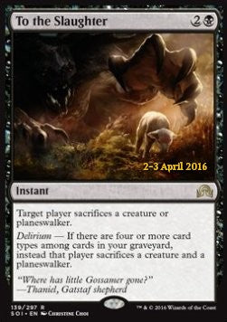 To the Slaughter - Shadows over Innistrad: Promos (Rare) [PSOI-139]